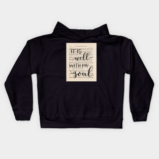 It is Well With My Soul, Vintage Hymn Kids Hoodie